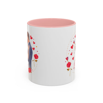 Romantic "Love Be Mine" Accent Coffee Mug — Couples Valentine's Gift