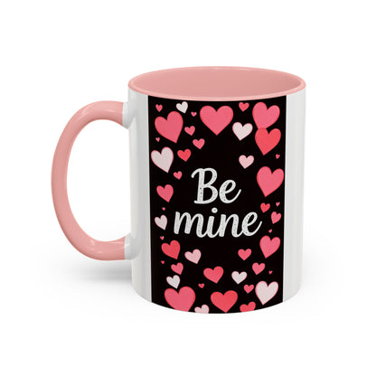 Valentine "Be Mine" Accent Coffee Mug