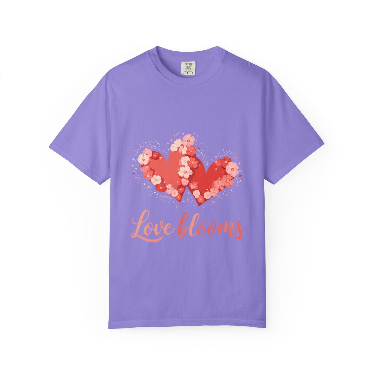 Love Blooms T-Shirt — Floral Heart Graphic Tee for Valentine’s Day