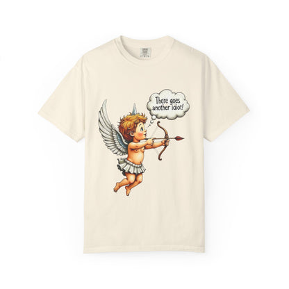 Cupid Angel T-Shirt — Vintage Cherub Saying "There Goes Another Idiot"