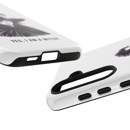 Funda para Samsung — «Sí, soy una bruja» con ilustración de bruja