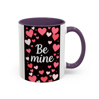 Valentine "Be Mine" Accent Coffee Mug