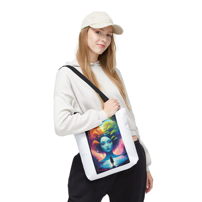 Dreamscape Portrait Tote Bag — Surreal Forest Girl Art