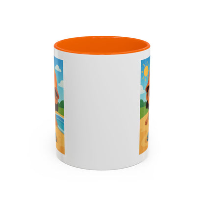 Good Vibes Beach Kid Mug — Accent Coffee Mug (11/15oz)