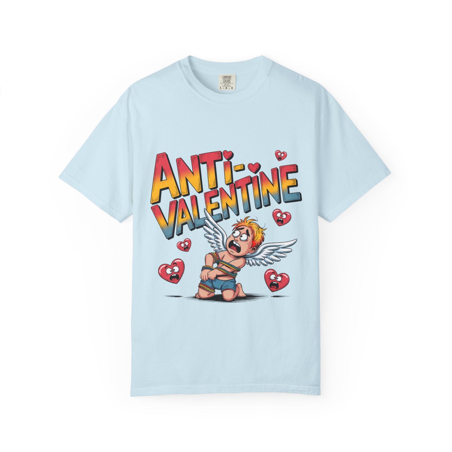 Camiseta anti-San Valentín: Divertida camiseta gráfica con el rechazo de Cupido
