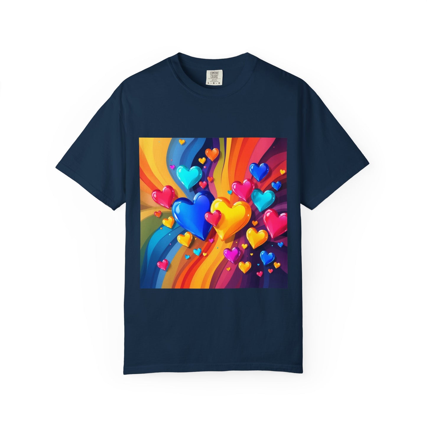 Colorful Heart Rainbow T‑Shirt