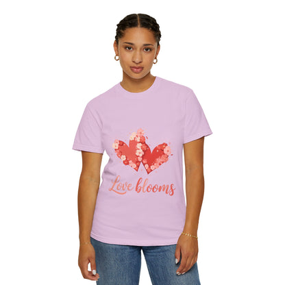 Love Blooms T-Shirt — Floral Heart Graphic Tee for Valentine’s Day