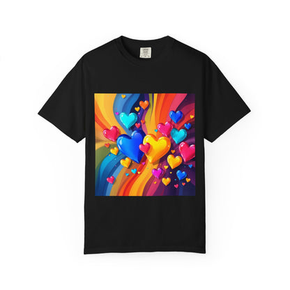 Colorful Heart Rainbow T‑Shirt
