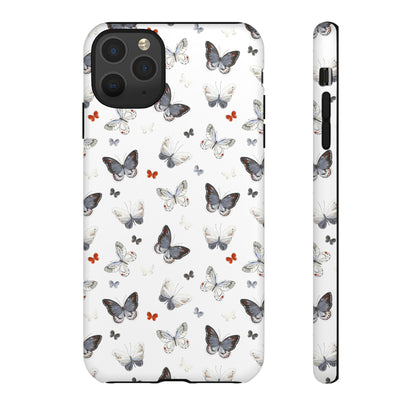 iPhone Butterfly Pattern Tough Phone Case — Protective Floral-Inspired iPhone Case