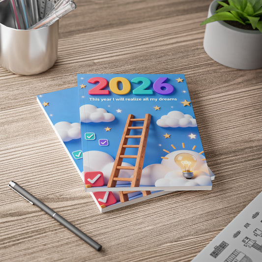 2026 Dream Planner Notebook — A5 Goal-Setting Softcover