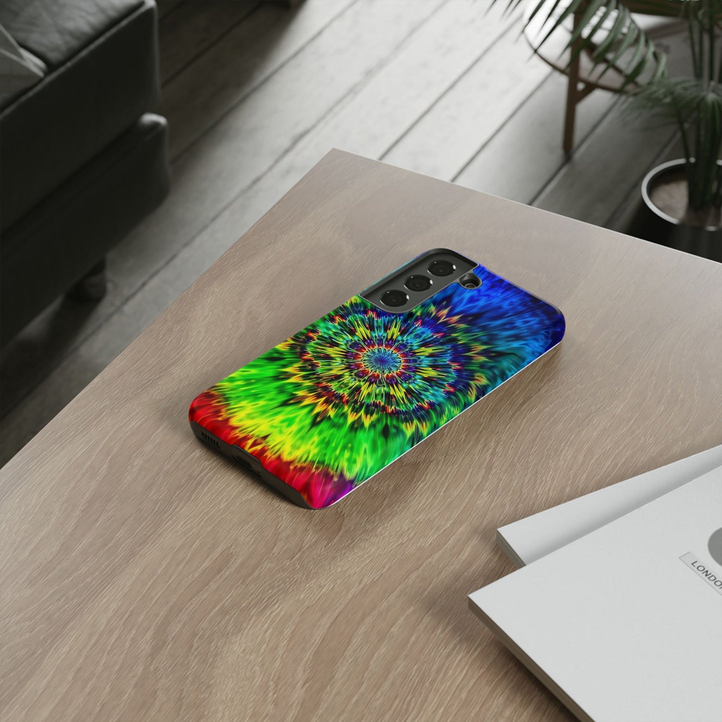 Fundas resistentes para Samsung - Funda para teléfono con mandala teñido anudado arcoíris