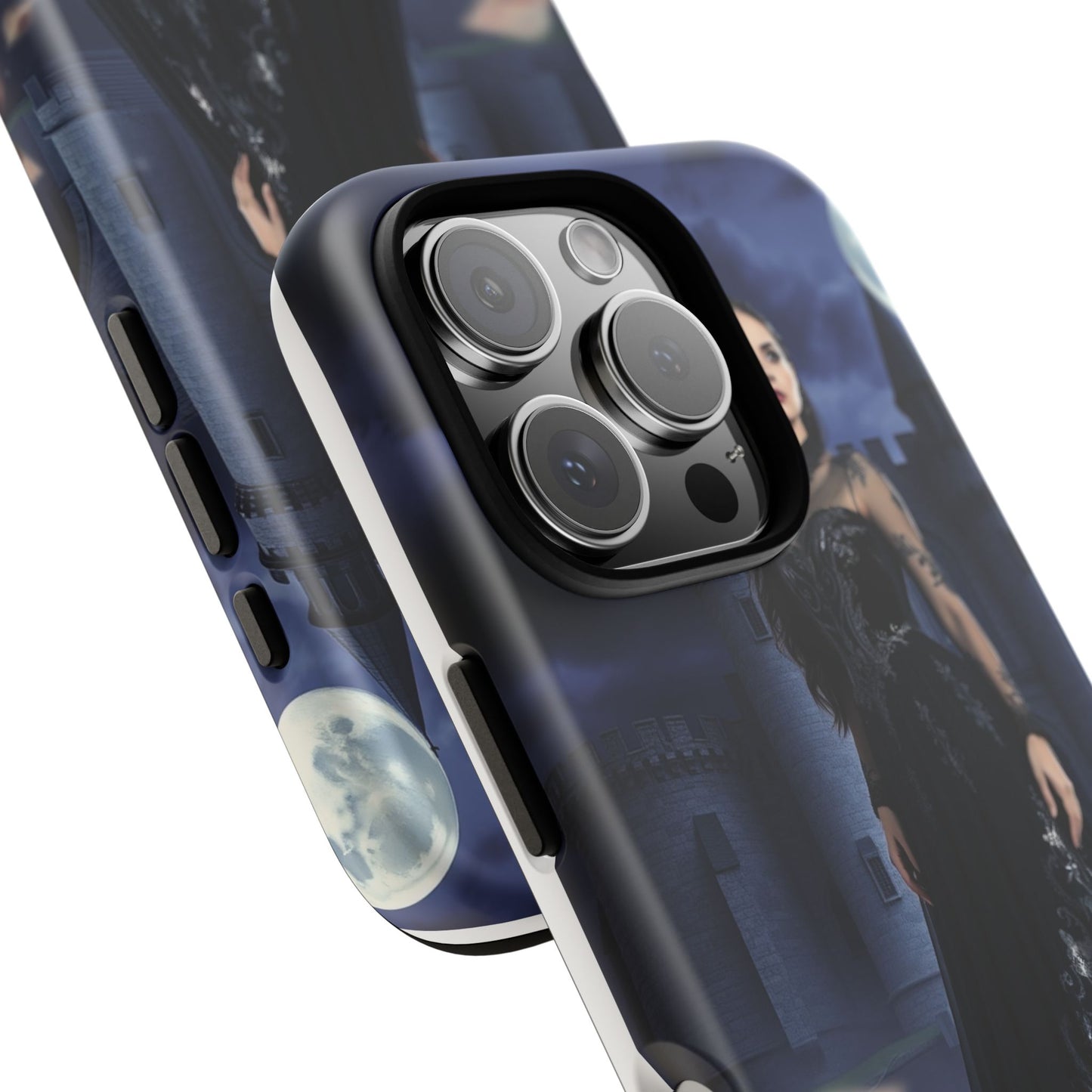 iPhone Gothic Moonlit Castle Phone Case — Elegant Dark Fantasy Protective Cover