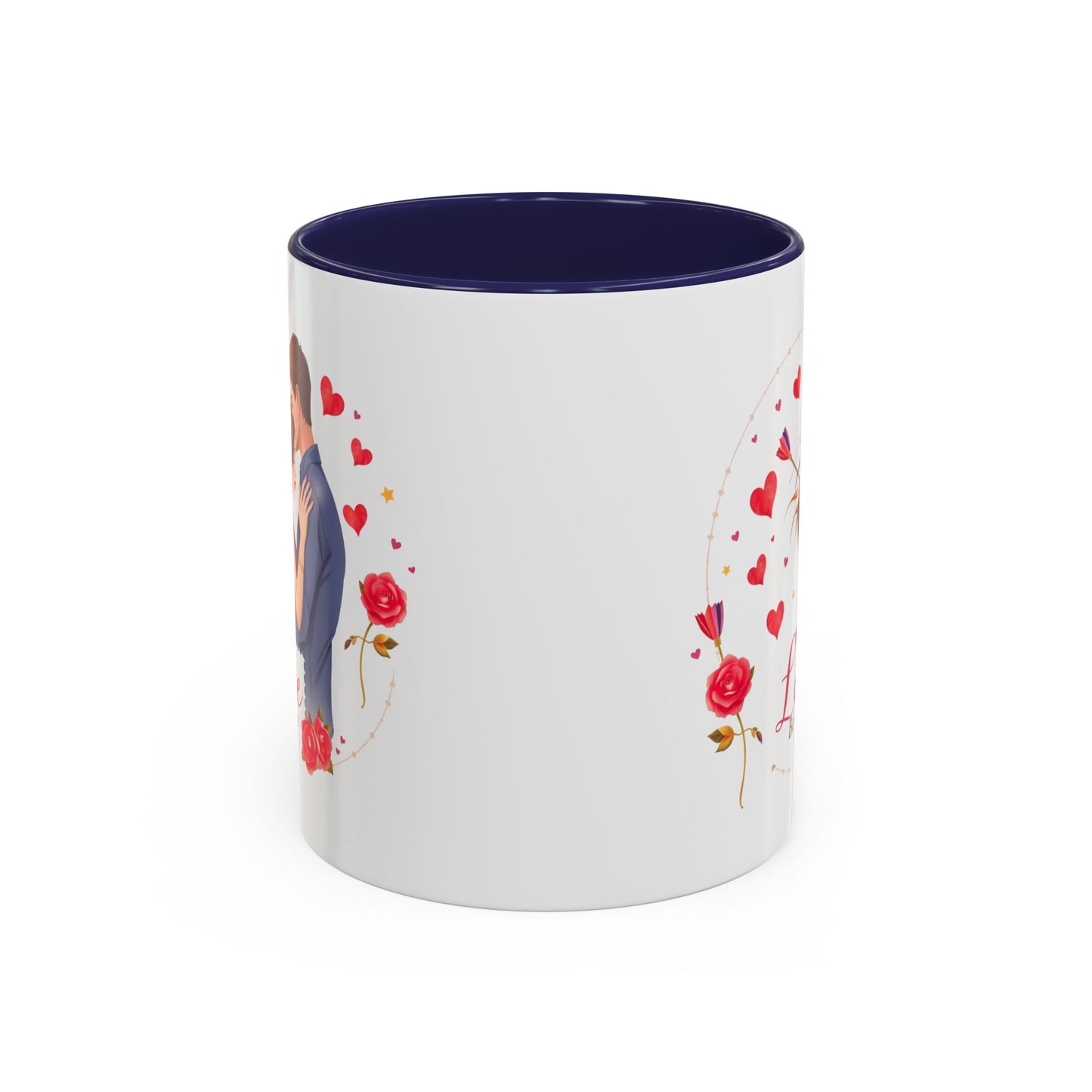 Romantic "Love Be Mine" Accent Coffee Mug — Couples Valentine's Gift