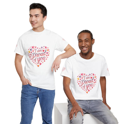 Proud of You Heart T‑Shirt with embroidery