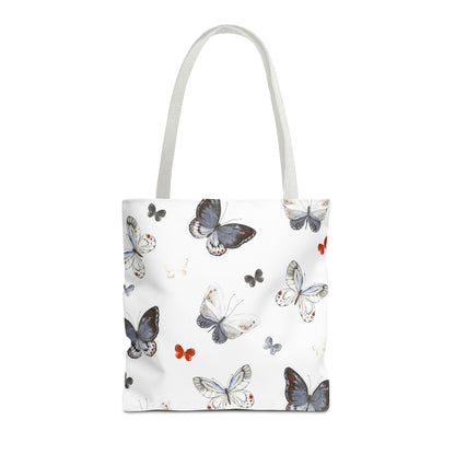 Butterfly Pattern Tote Bag — Lightweight Floral Tote for Everyday Use