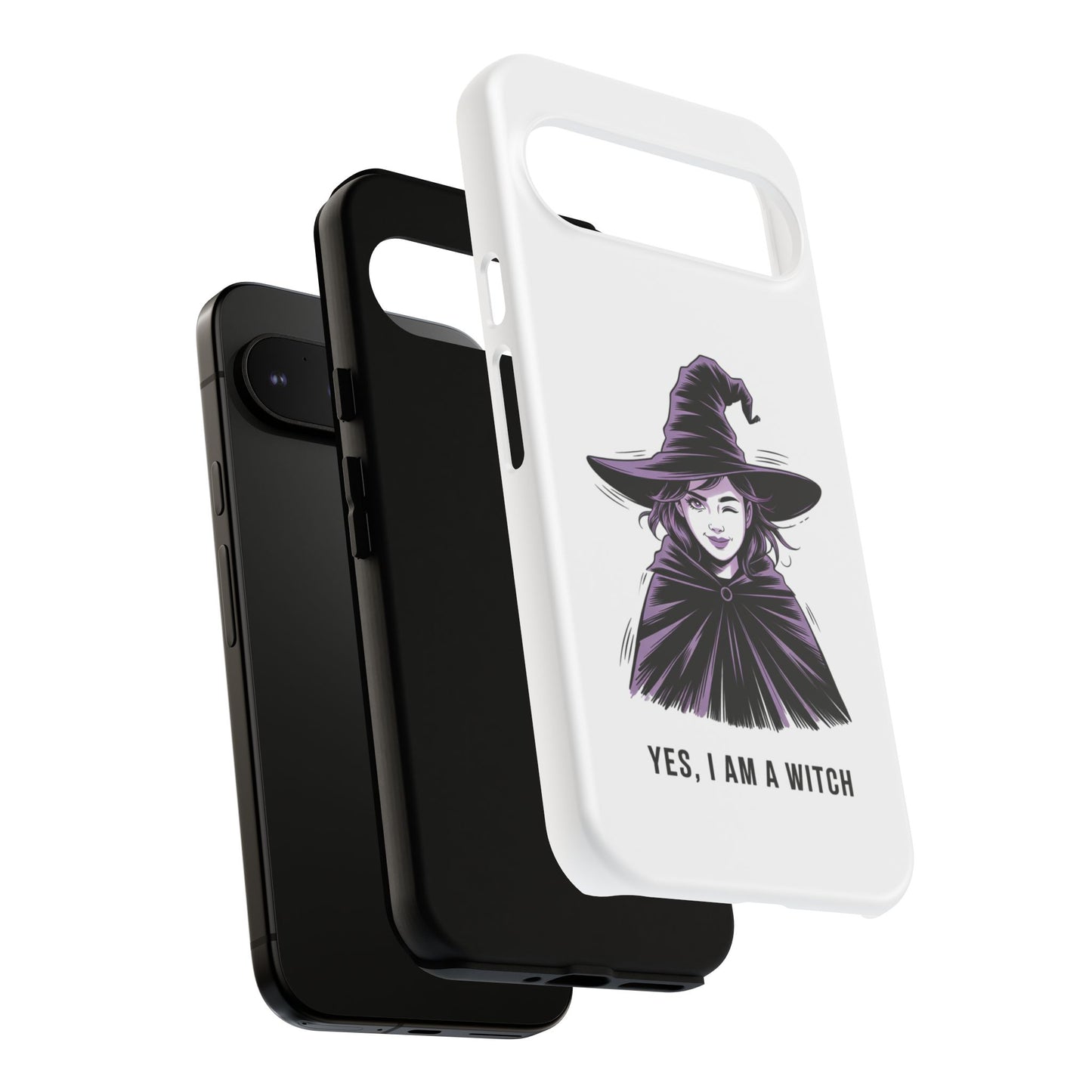 Google Phone Case — “Yes, I Am a Witch” Witchy Illustration