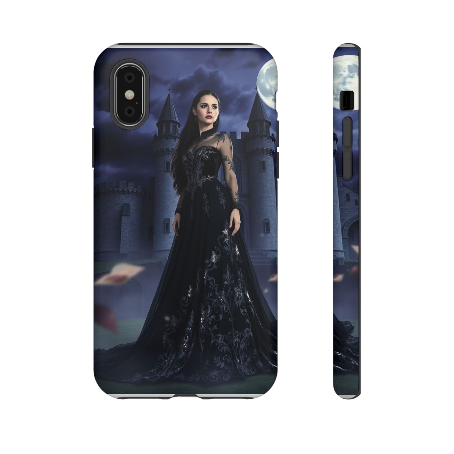 iPhone Gothic Moonlit Castle Phone Case — Elegant Dark Fantasy Protective Cover