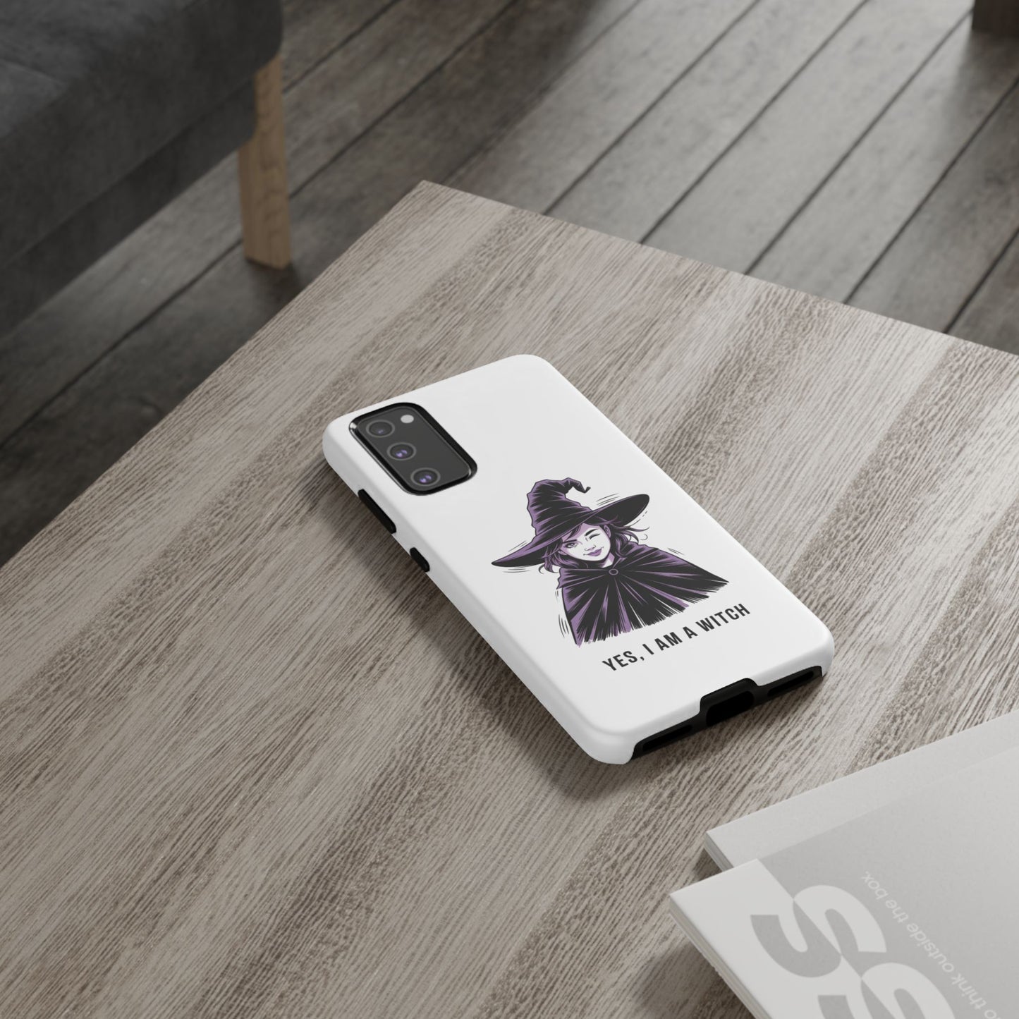 Funda para Samsung — «Sí, soy una bruja» con ilustración de bruja