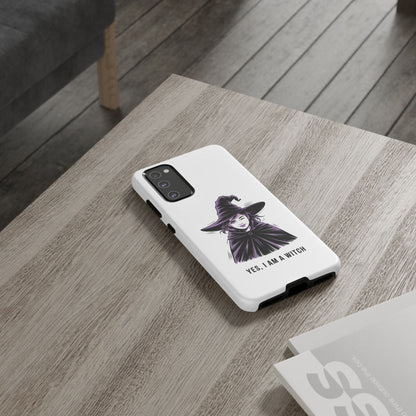 Funda para Samsung — «Sí, soy una bruja» con ilustración de bruja