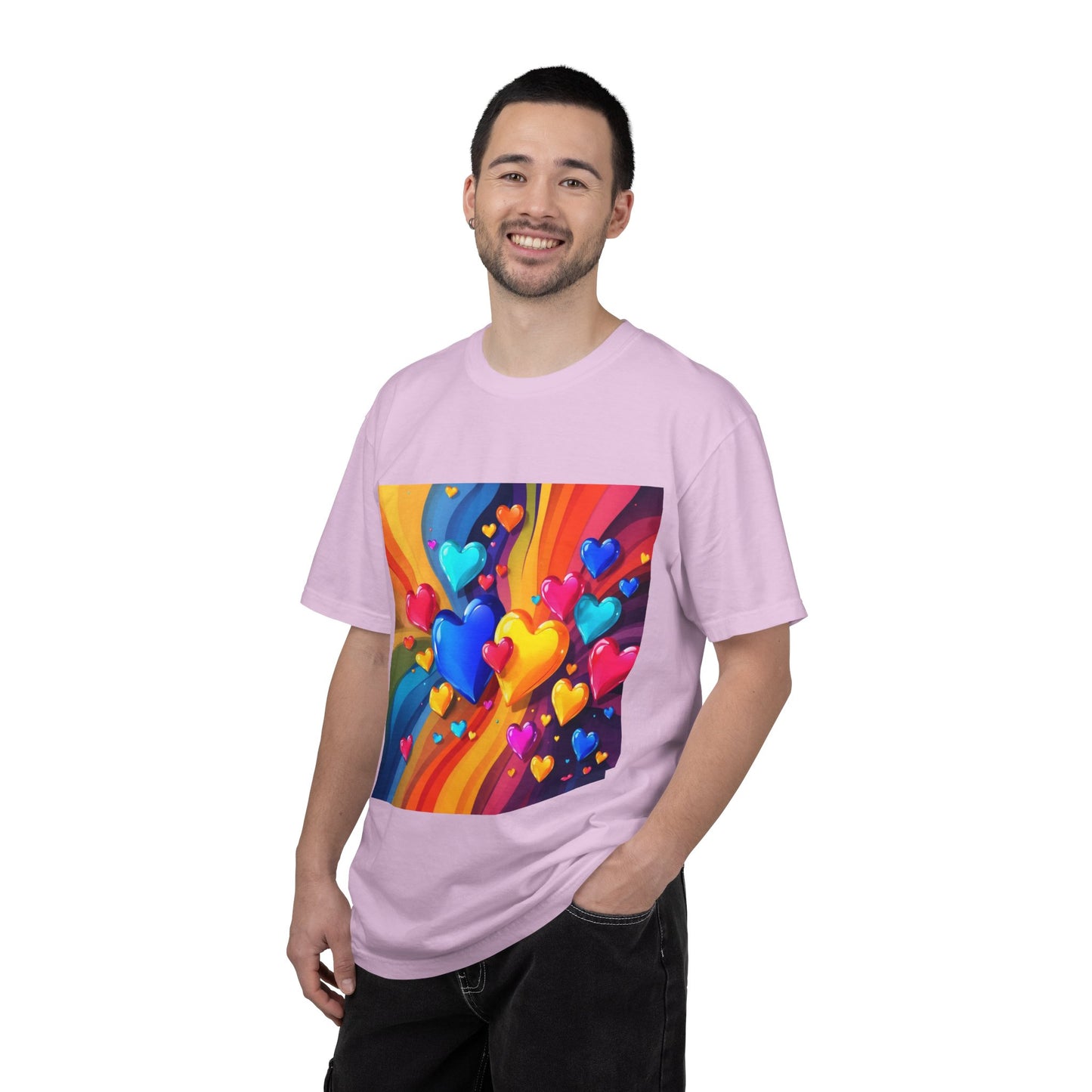 Colorful Heart Rainbow T‑Shirt