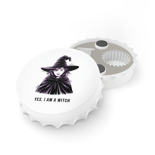 Witch Bottle Opener — “Yes, I Am a Witch” Halloween Bar Tool