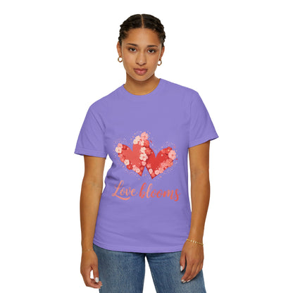 Love Blooms T-Shirt — Floral Heart Graphic Tee for Valentine’s Day
