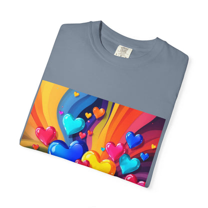 Colorful Heart Rainbow T‑Shirt