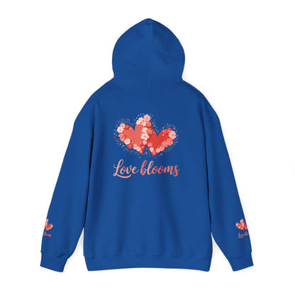 Hoodie — Love Blooms Heart Floral Design