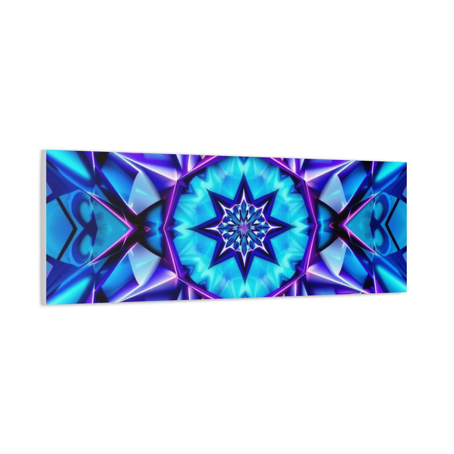 Blue Kaleidoscope Matte Canvas Wall Art – Stretched 1.25"