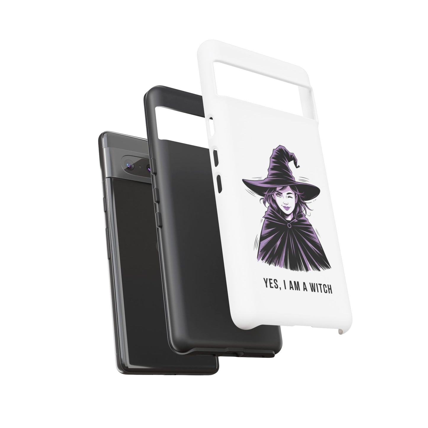 Google Phone Case — “Yes, I Am a Witch” Witchy Illustration