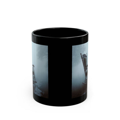 Haunted Rocking Chair Mug - Spooky Fog Gothic Coffee Cup (11oz/15oz)