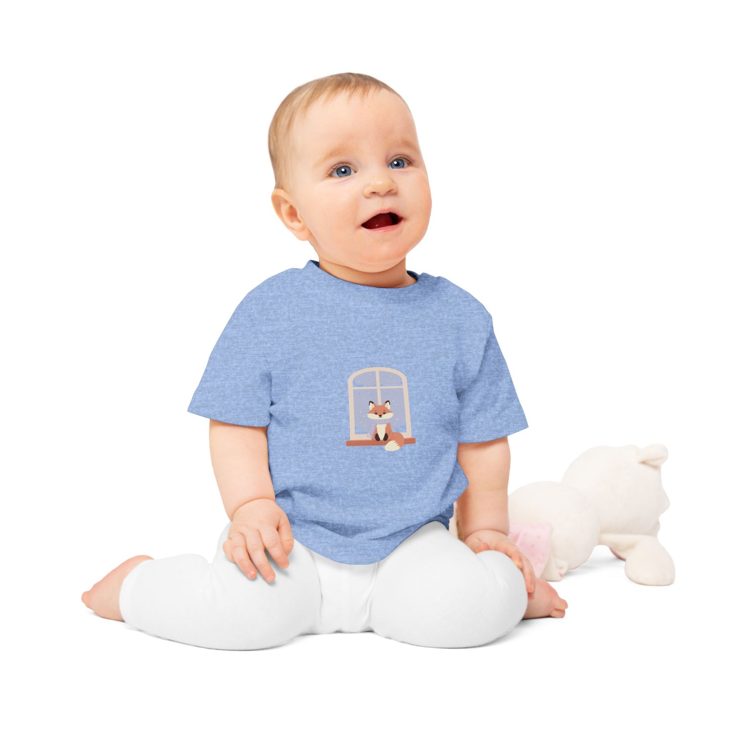 Baby T-Shirt — Cozy Fox at Night Graphic Tee