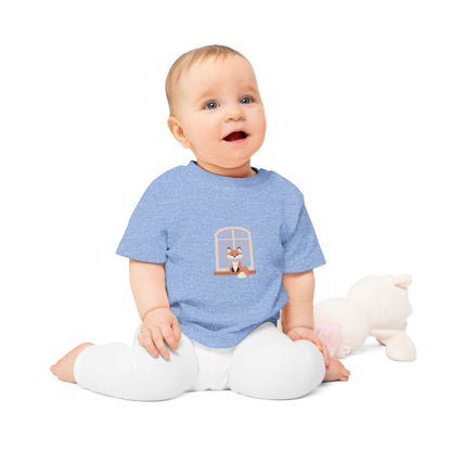 Baby T-Shirt — Cozy Fox at Night Graphic Tee