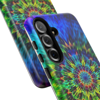 Fundas resistentes para Samsung - Funda para teléfono con mandala teñido anudado arcoíris