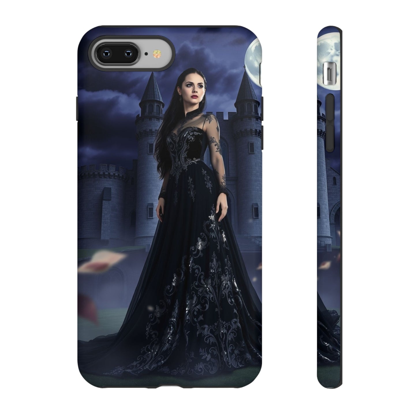 iPhone Gothic Moonlit Castle Phone Case — Elegant Dark Fantasy Protective Cover