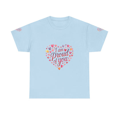 Proud of You Heart T‑Shirt with embroidery