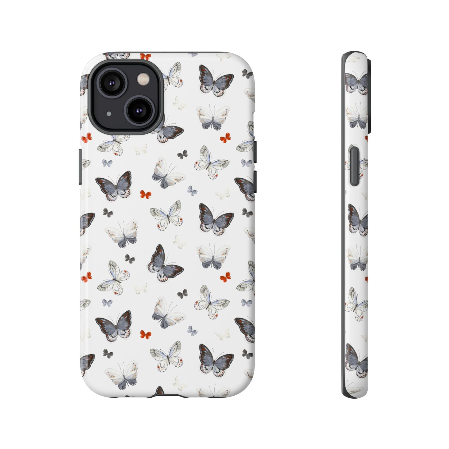 iPhone Butterfly Pattern Tough Phone Case — Protective Floral-Inspired iPhone Case
