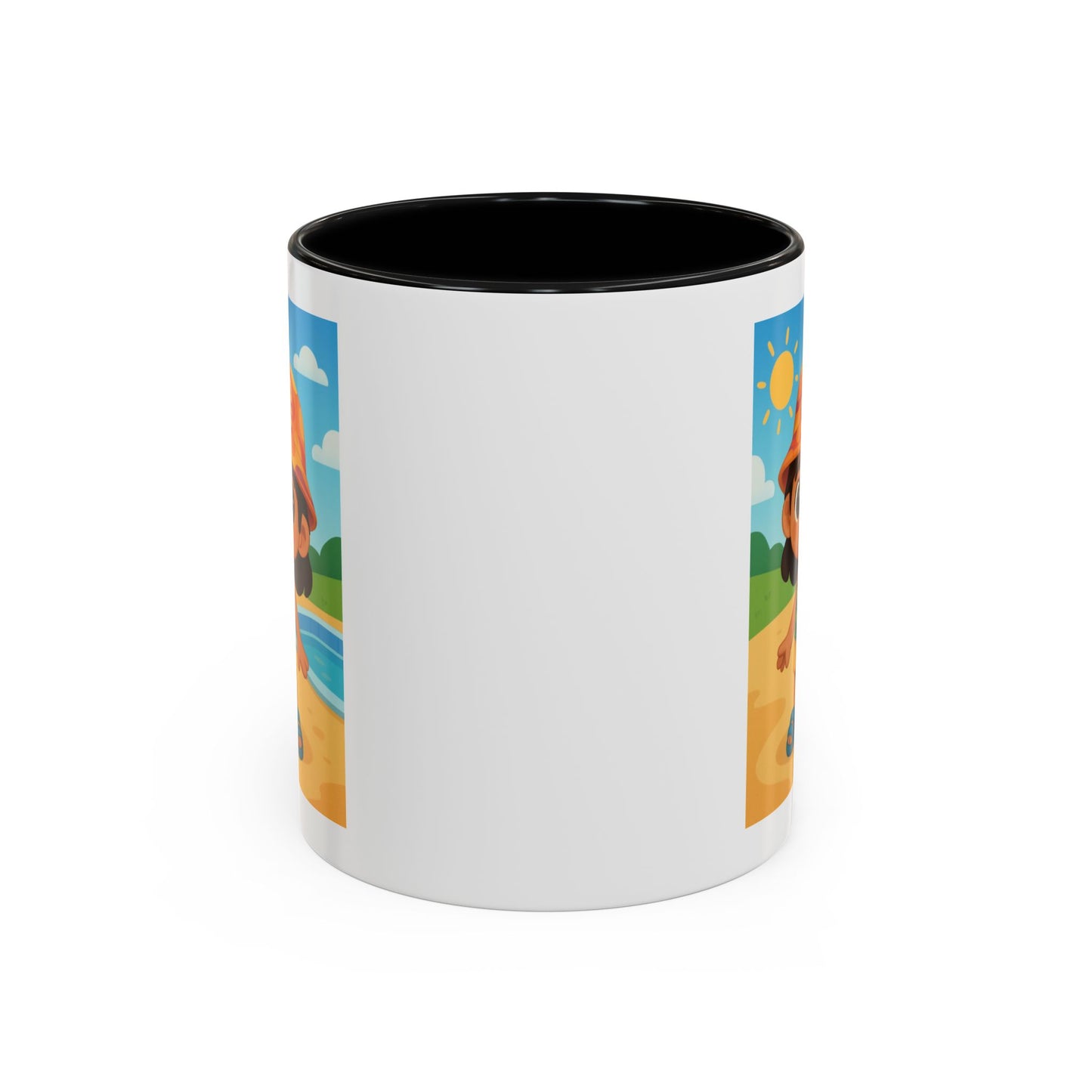 Good Vibes Beach Kid Mug — Accent Coffee Mug (11/15oz)