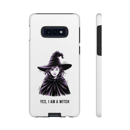 Funda para Samsung — «Sí, soy una bruja» con ilustración de bruja