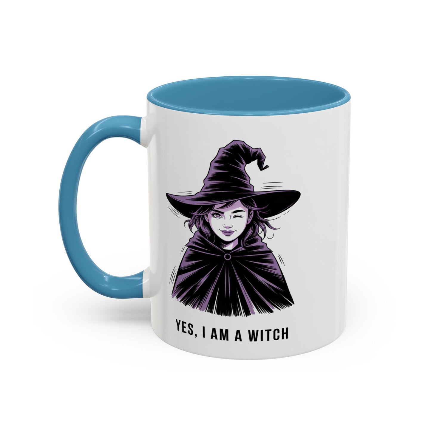 Witch Coffee Mug - "Yes, I Am a Witch" Accent Mug (11/15 oz)