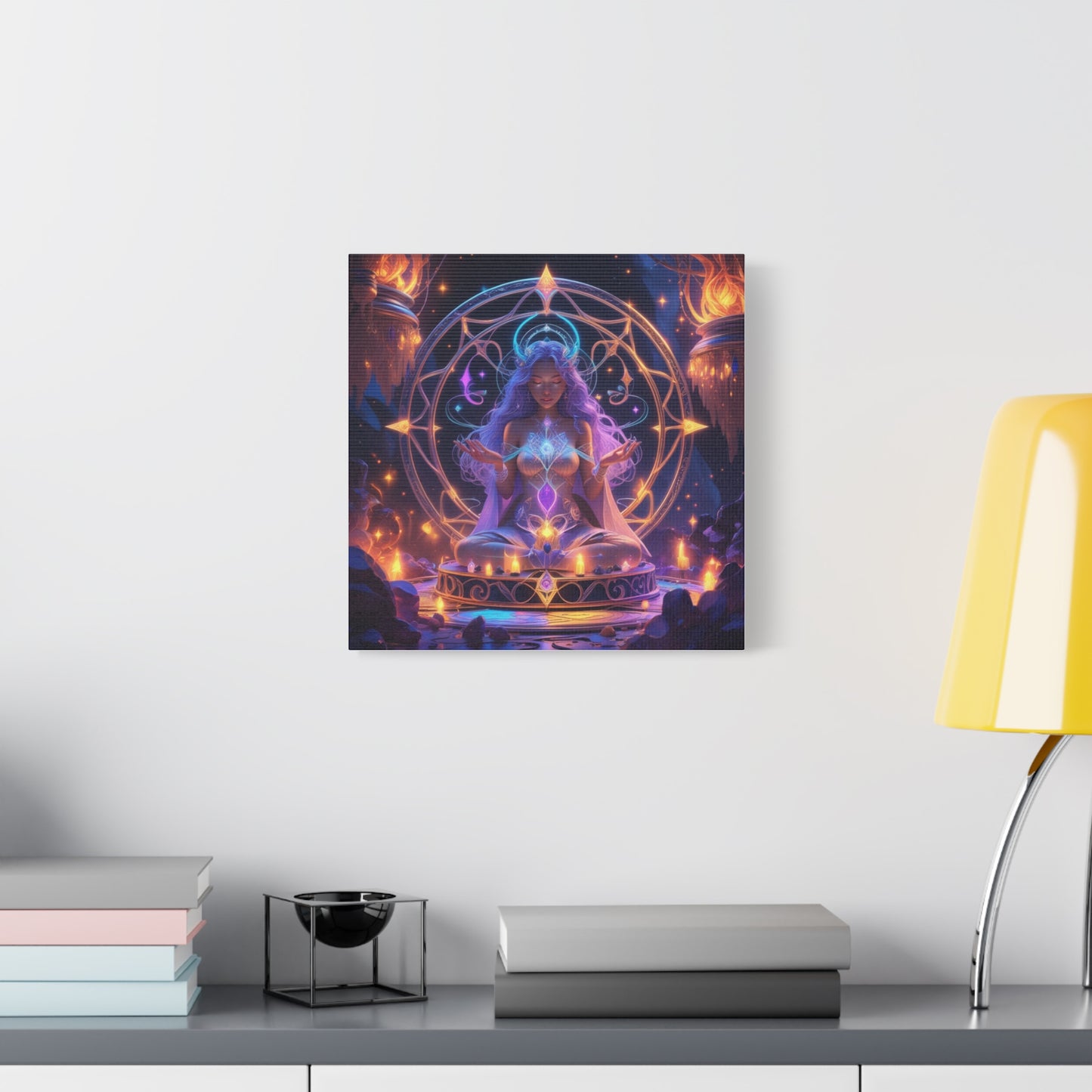 Mystic Meditation Canvas Print — Spiritual Goddess Wall Art