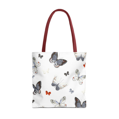 Butterfly Pattern Tote Bag — Lightweight Floral Tote for Everyday Use