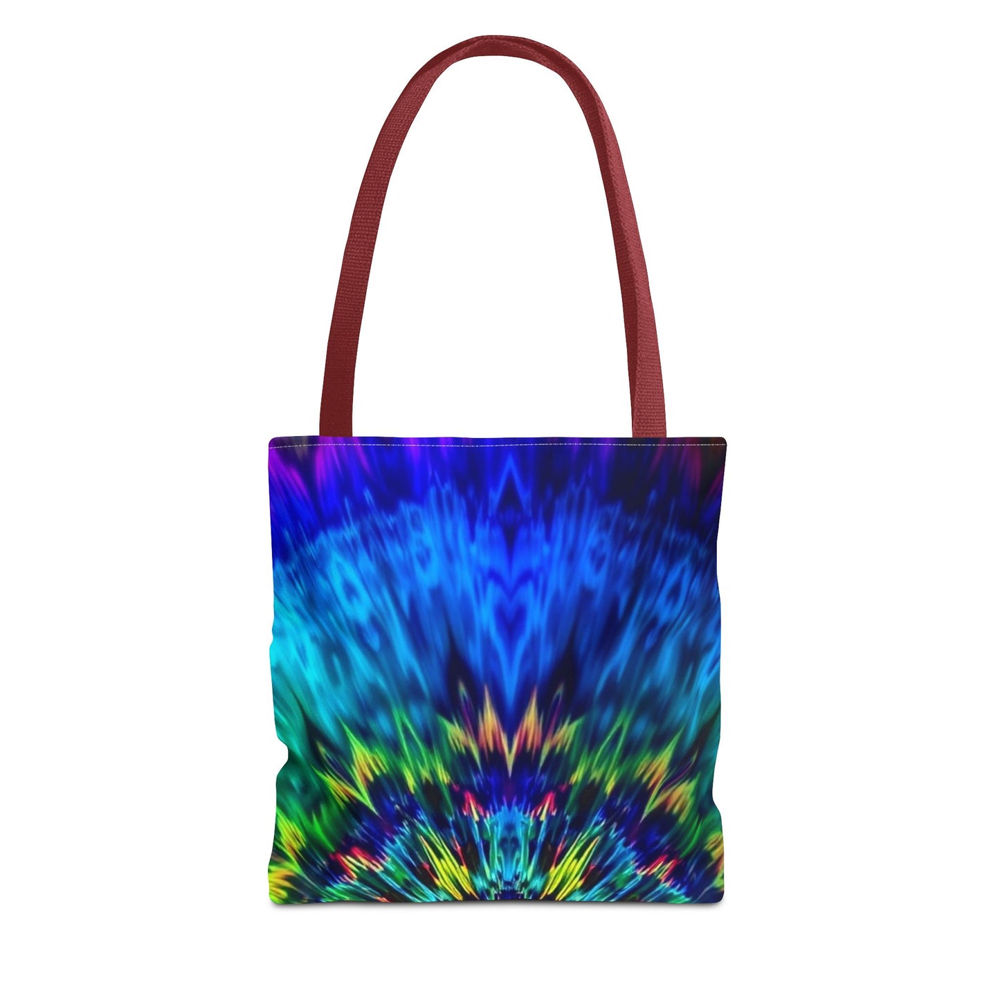 Tie-Dye Kaleidoscope Tote Bag — Vibrant All-Over Print Beach & Market Bag