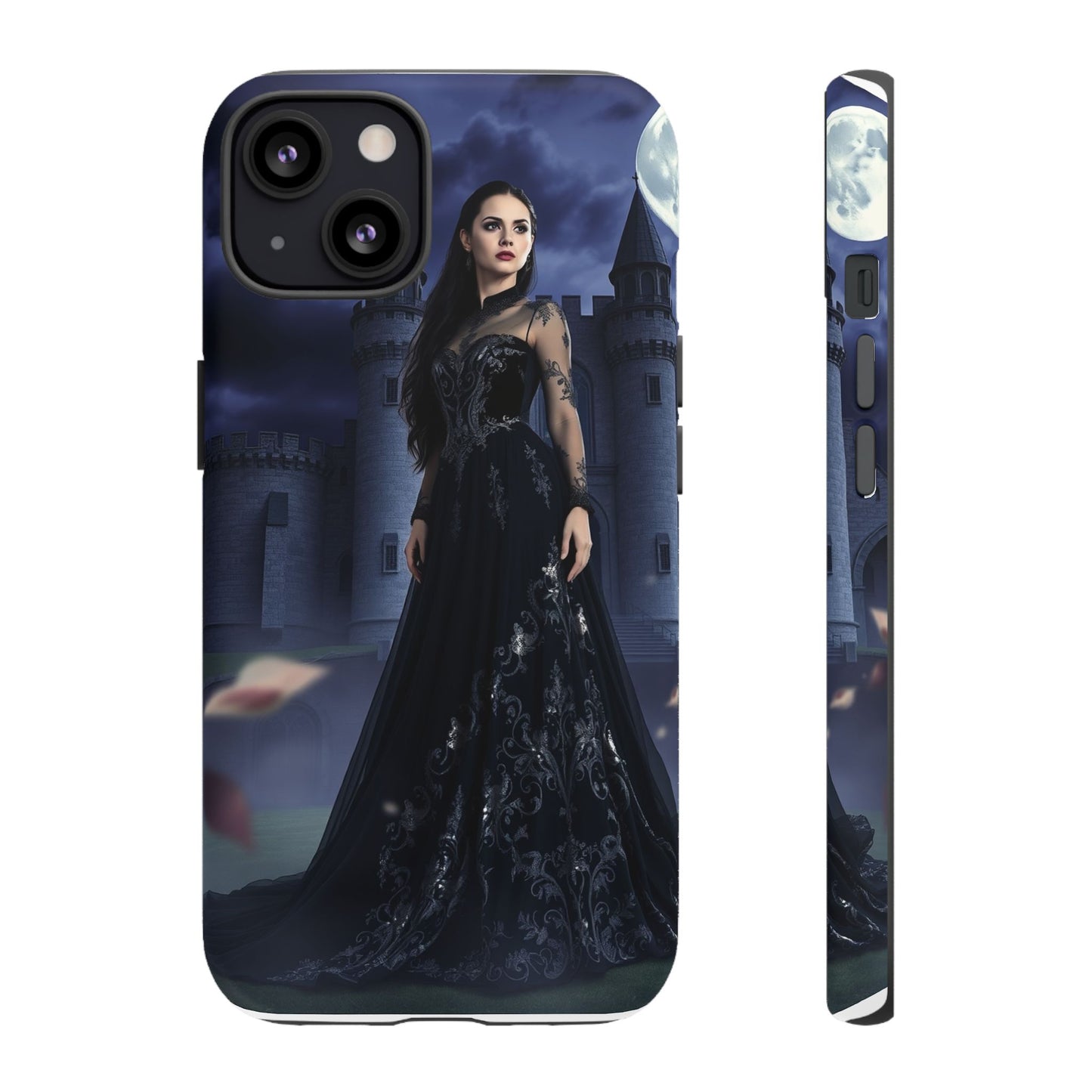 iPhone Gothic Moonlit Castle Phone Case — Elegant Dark Fantasy Protective Cover