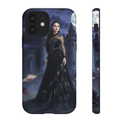 iPhone Gothic Moonlit Castle Phone Case — Elegant Dark Fantasy Protective Cover
