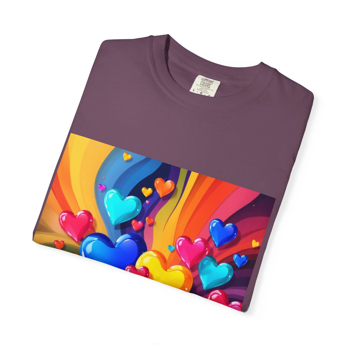 Colorful Heart Rainbow T‑Shirt