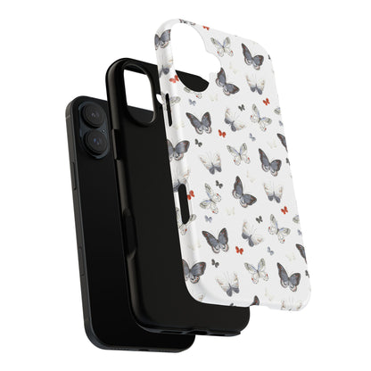 iPhone Butterfly Pattern Tough Phone Case — Protective Floral-Inspired iPhone Case