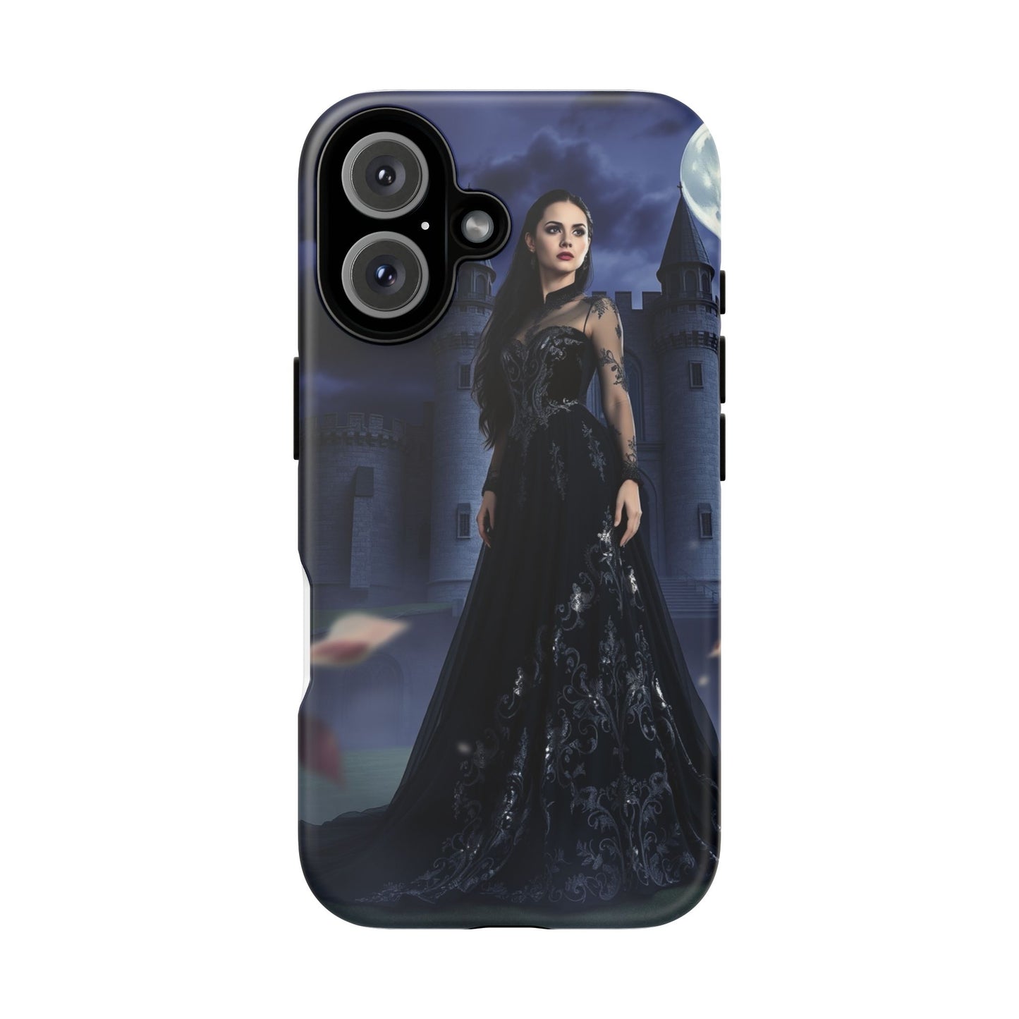 iPhone Gothic Moonlit Castle Phone Case — Elegant Dark Fantasy Protective Cover