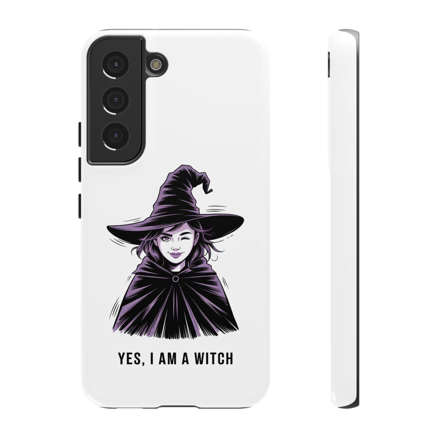 Funda para Samsung — «Sí, soy una bruja» con ilustración de bruja