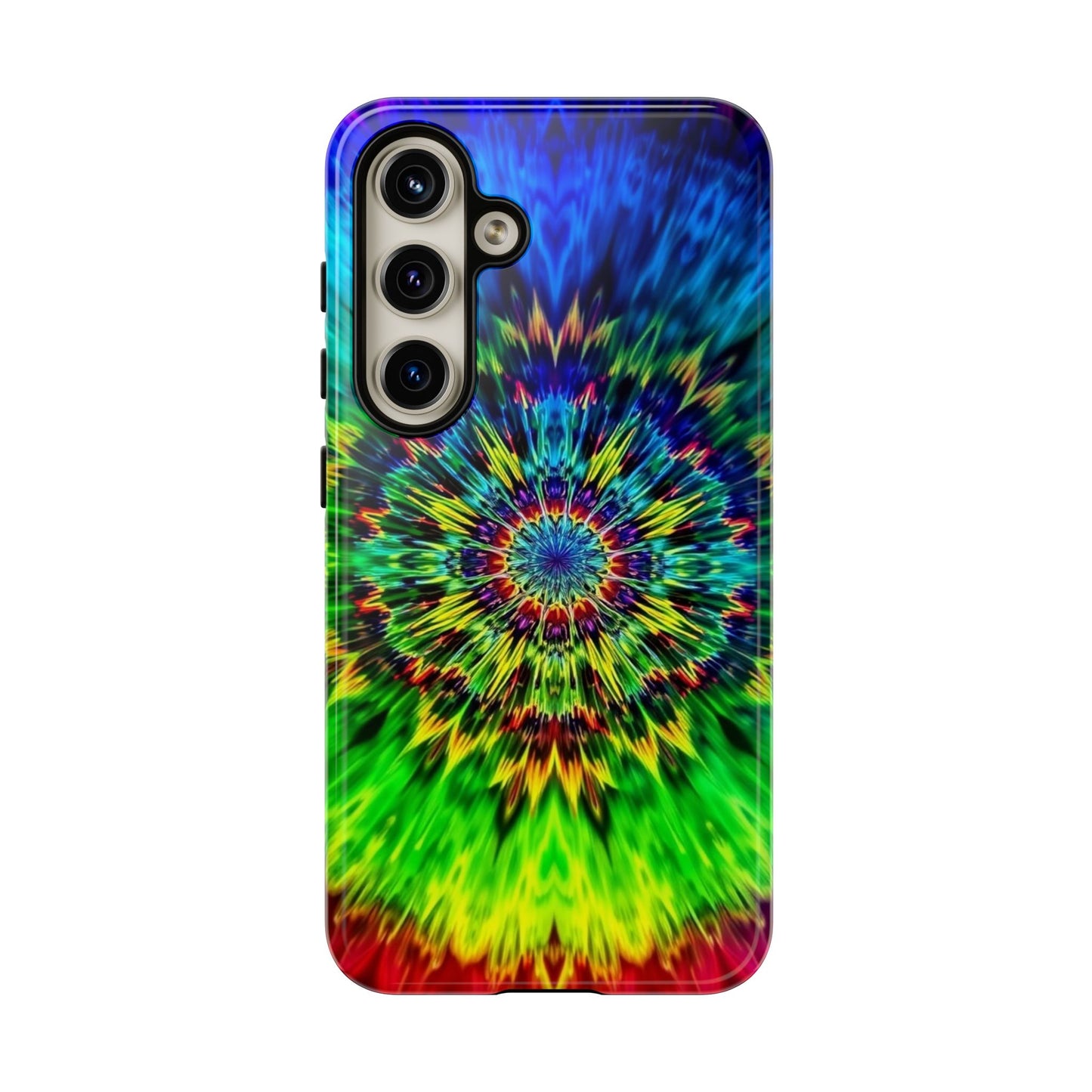 Fundas resistentes para Samsung - Funda para teléfono con mandala teñido anudado arcoíris